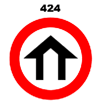 תמרור 424 אזור דרכים עירוניות