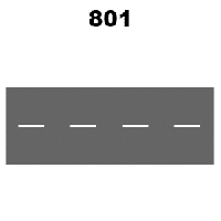 תמרור 801 קו נתיב או קו ציר הכביש
